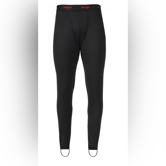 Set of 2 Wrangler Men's Performance Moisture Wicking Base Layer Pant  Black 2XL - Picture 6 of 6